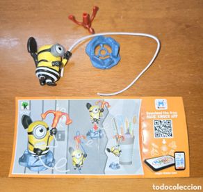 Figuras de goma Kinder: Figura kinder SD747 + bpz minion cárcel preso los minions muñeco colección